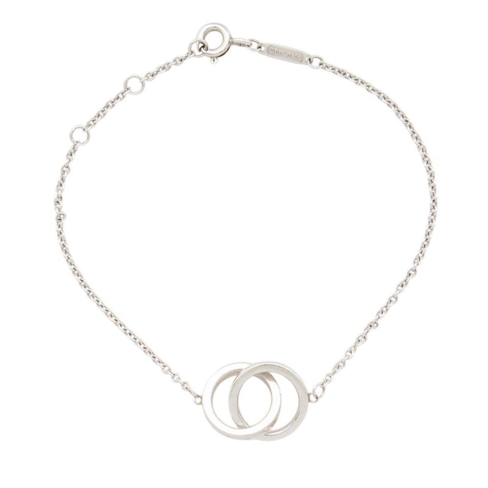 Tiffany & Co. Sterling Silver 1837 Interlocking Circles Chain Bracelet